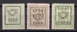 Belgio Lotto Overprint Preobliterato Lot. - Typo Precancels 1929-37 (Heraldic Lion)