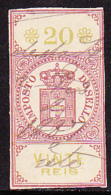 1879 - IMPOSTO DO SELO - 20  VINTE REIS - MARGEM CURTA - Oblitérés