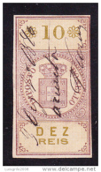 1879 - IMPOSTO DO SELO - 10  DEZ REIS - MARGEM CURTA - Oblitérés