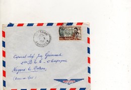 AFRIQUE OCCIDENTALE FRANCAISE ENVELOPPE DU 7 MAI 1957 DE COTONOU POUR NOGENT LE ROTROU - Briefe U. Dokumente