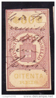 1879 - IMPOSTO DO SELO - 80 OITENTA REIS - MARGEM CURTA - Used Stamps