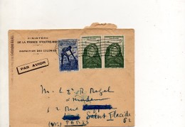 AFRIQUE OCCIDENTALE FRANCAISE ENVELOPPE DE DAKAR POUR PARIS - Cartas & Documentos