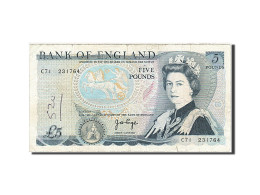 Billet, Grande-Bretagne, 5 Pounds, 1971-1982, 1973-1980, KM:378b, TB - 5 Pounds