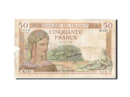 Billet, France, 50 Francs, 50 F 1934-1940 ''Cérès'', 1935, 1935-01-17, B - 50 F 1934-1940 ''Cérès''