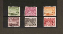 SEYCHELLES 1952  SET ON 2 STOCKCARDS SG 158/172  MOUNTED MINT  Cat £90 - Seychellen (...-1976)