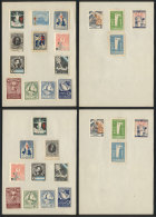 Lot Of Cinderellas On Sheets With Hinges, VF! - Sonstige & Ohne Zuordnung