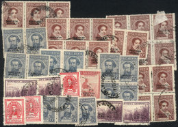 Lot Of Used Official And Definitive Stamps, With Several Multiples. - Lots & Serien