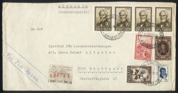 GJ.1130 + 1321 X4 + 1492 + 1524 + 1532, On A Registered Cover Sent From Montecarlo (Misiones) To Germany On... - Sonstige & Ohne Zuordnung