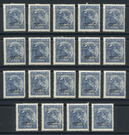 GJ.675, 20c. Cattle, Overprinted Servicio Oficial, 19 Examples, Mint Lightly Hinged, Good Lot To Look For... - Dienstmarken
