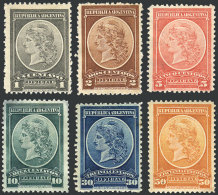 GJ.35/40, Complete Set, Mint, The 1, 30 And 50c Values Lightly Hinged, 2 And 5c. Without Gum, And 10c. Without Gum... - Dienstmarken