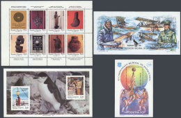 GJ.HB 57, 59, 90, 91, 92, 96, 105, 166, Lot Of 8 Souvenir Sheets, Unmounted, VF! Catalog Value US$52. - Blocks & Kleinbögen