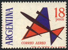 GJ.1255, With Variety: "ARGENTINA" At Left Of The Stamp, MNH, Very Fine! - Luftpost
