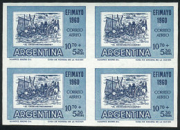 GJ.1185P, Imperforate Block Of 4, Excellent! - Luftpost