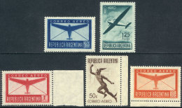 GJ.845/849, Complete Set, Mint Original Gum, The 50c. Value With Light Crease And The Rest Unmounted. Catalog Value... - Luftpost
