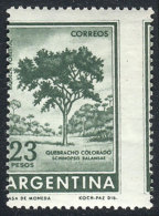 GJ.1311B, 23$ Quebracho Tree, On National Chalky Paper, With Shifted Perforation Variety, Never Hinged, Very Nice! - Sonstige & Ohne Zuordnung