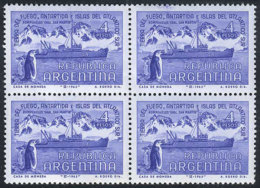 GJ.1293a, Block Of 4 Printed On Bluish Paper, Never Hinged, VF! Catalog Value US$48. - Sonstige & Ohne Zuordnung