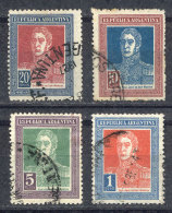 GJ.586/589, Values From 1 To 20$ With Watermark RA In Sun, Used. Catalog Value US$26. - Sonstige & Ohne Zuordnung