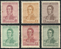 GJ.543/548, Values Of ½, 1, 2, 3, 4 And 10c. Large Sun Wmk And Perf 13¼ X 12½, Mint Lightly... - Sonstige & Ohne Zuordnung