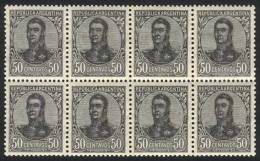 GJ.287, 50c. San Martín In Oval, Block Of 8 Stamps, Mint Original Gum, Excellent Quality! Catalog Value... - Sonstige & Ohne Zuordnung