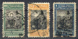 GJ.235/237, Values Of 1, 5 And 10$, Used, Fine Quality. Catalog Value US$30. - Sonstige & Ohne Zuordnung