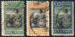 GJ.235/237, Seated Liberty, Used Values Of 1, 5 And 10$, Fine Quality! Catalog Value US$30. - Sonstige & Ohne Zuordnung
