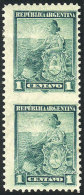 GJ.218PH, Perf 11½, Vertical Pair Imperforate Between, Mint, One Example Lightly Hinged, VF! - Sonstige & Ohne Zuordnung