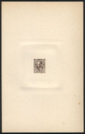 20c. Roca, Die Essay Printed On Thick Unsurfaced Card, In Grayish Dun Color, Prepared For The Proceres Issue But... - Sonstige & Ohne Zuordnung