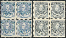 GJ.97 + 97A, In Blocks Of 4, MNH, Very Fine! - Sonstige & Ohne Zuordnung