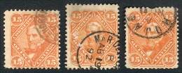 GJ.88, Lot With Circular Postmarks: Mar Del Plata, Rojas And San Andrés De Giles, VF - Sonstige & Ohne Zuordnung