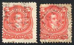 GJ.85, Lot With Rectangular Postmarks: Olavarría And Tigre, Very Nice - Sonstige & Ohne Zuordnung