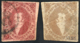 GJ.34e, 5c. 8th Printing, Oily Impression, Ivory Head, Rose Carmine Color, With Circular Numeral 18 Cancel, 2 Good... - Gebraucht