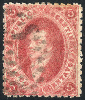 GJ.33, 5 C. 7th Printing Perforated, Rose-claret, With Dotted Lozenge Cancel Of Buenos Aires In Black,... - Gebraucht