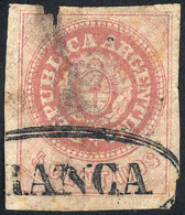 GJ.10, 5c. Rose, Without Accent, With Double Ellipse FRANCA Cancel Of San Luis In Black, Defects. Catalog Value... - Gebraucht