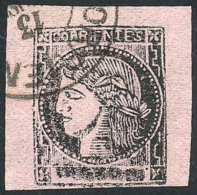 GJ.16, 3c. Lilac Rose, With Double Circle Datestamp Of Corrientes, One Short Margin. - Corrientes (1856-1880)