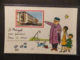 A Manzat Carte Illustrateur Claude Verrier CPSM - Manzat