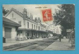 CPA Chemin De Fer Cheminot La Gare AUXONNE 21 - Auxonne