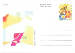 L-ABE12 - LIECHTENSTEIN Entier Postal Illustré Thèmes Abeille Et Art - Entiers Postaux