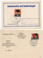 Allemagne -République Démocratique-1956 - Anniversaires De Ernst THALMANN (Yvert N°170/241) 2 Documents - Sonstige & Ohne Zuordnung