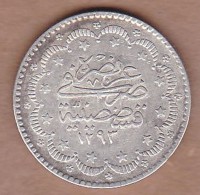 AC - OTTOMAN - TURKEY 5 KURUS 1293 - 9 VF+ SILVER COIN RARE TO FIND KM#720 - Türkei