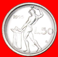 * NUDE GOD VULCAN: ITALY ★ 50 LIRAS 1995R! SMALL SIZE! LOW START  NO RESERVE! - 50 Lire