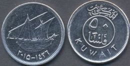 Kuwait - 50 Fils  2015 - 1436 UNC    Ship - Koeweit