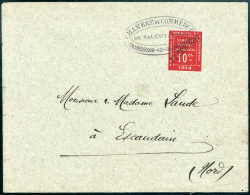 Beleg 1o C., Tadellose EF Auf Gef. Brief Mit Ovalem Stempel Der Handelskammer Von Valenciennes. Selten. (Michel:... - Autres & Non Classés