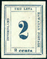 O. Gummi Abart "Gebrochener Fuß Der Wertziffer": 1865, 2 C. Blau, Abart "I" (Fuß Der Wertziffer "2" Li.... - Other & Unclassified