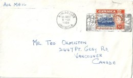 Airmail Brief  Kingston - Vancouver                1959 - Jamaica (...-1961)