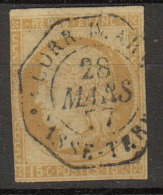 #99# COLONIES GENERALES N° 19 Oblitéré CORR D'ARM BASSE-TERRE (Guadeloupe) Cachet CA2 (Dubus) - Ceres