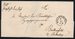 3062 - Alter Beleg Brief - Dillenburg Nach Battenfeld 1872  Siegelmarke - Altri & Non Classificati