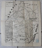 Carte Plan Du Cameroun. Vers 1930. Douala Yaoundé - Kaarten & Atlas