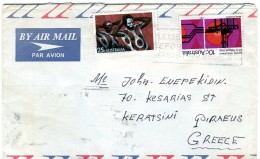 Australia/Greece (Maritime)- Air Mail Cover Posted From "Agioi Victores" Ship [arr. 14.12.1971] To Keratsini (Piraeus) - Cartas & Documentos