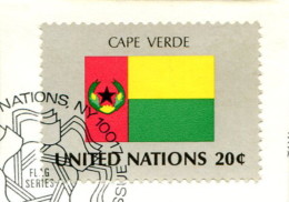 Nations Unies 1982 - YT 377 (o) Sur Fragment - Gebruikt