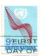Nations Unies 1972 - Poste Aérienne YT 15 (o) Sur Fragment - Gebraucht